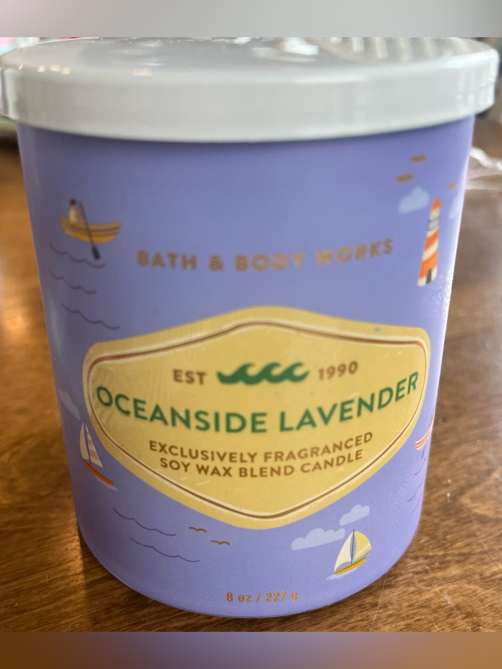 Bath & Body Works Oceanside Lavender 1 wick Candle Limited Edition NEW